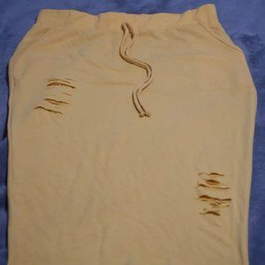 Mustard Yellow Band Skirt